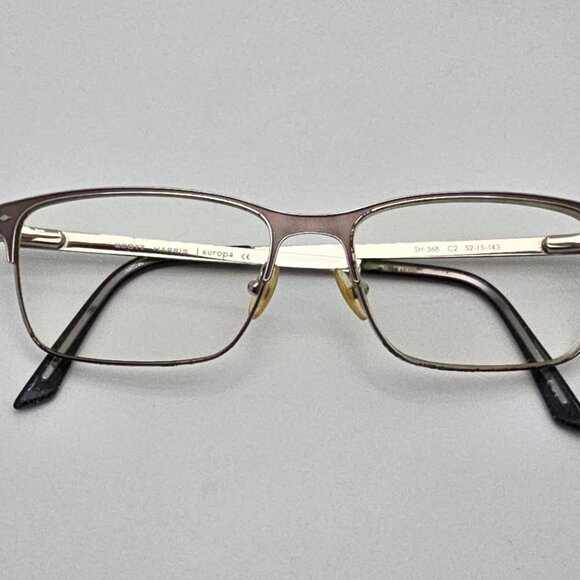 Scott Harris Europa SH-368 C2 Pewter Chrome Eyeglasses Frame w/ Case 52-15-143 - Picture 12 of 16